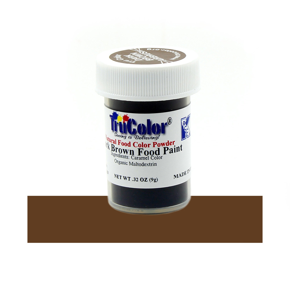 TruColor Dark Brown Natural Airbrush Food Color