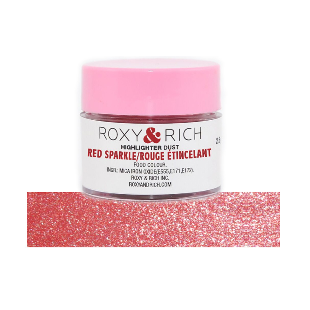 Roxy & Rich Red Sparkle Metallic Highlighter Dust, Grams