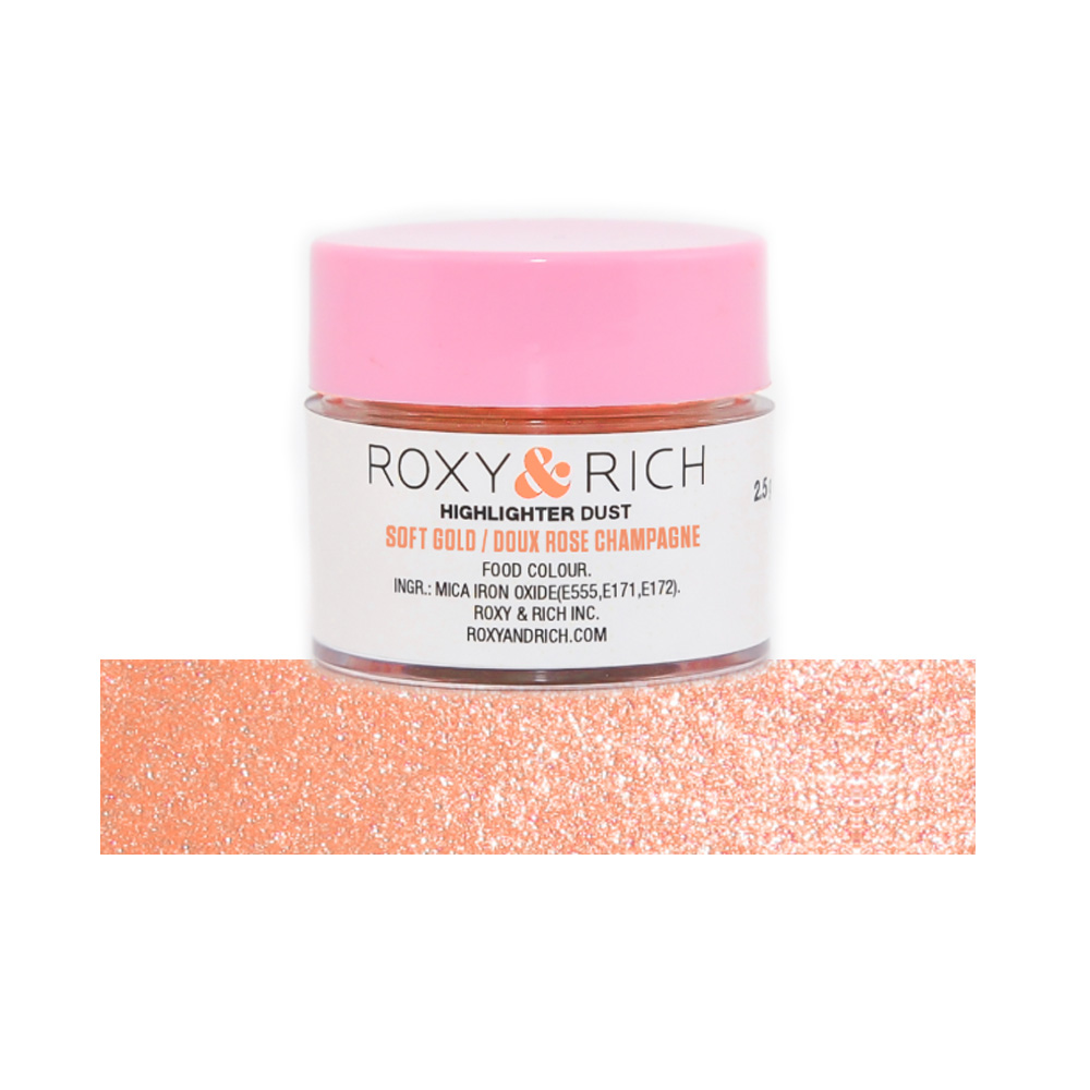Roxy & Rich Soft Rose Gold Metallic Highlighter Dust, Grams