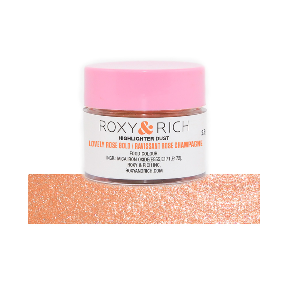 Roxy & Rich Lovely Rose Gold Metallic Highlighter Dust, Grams
