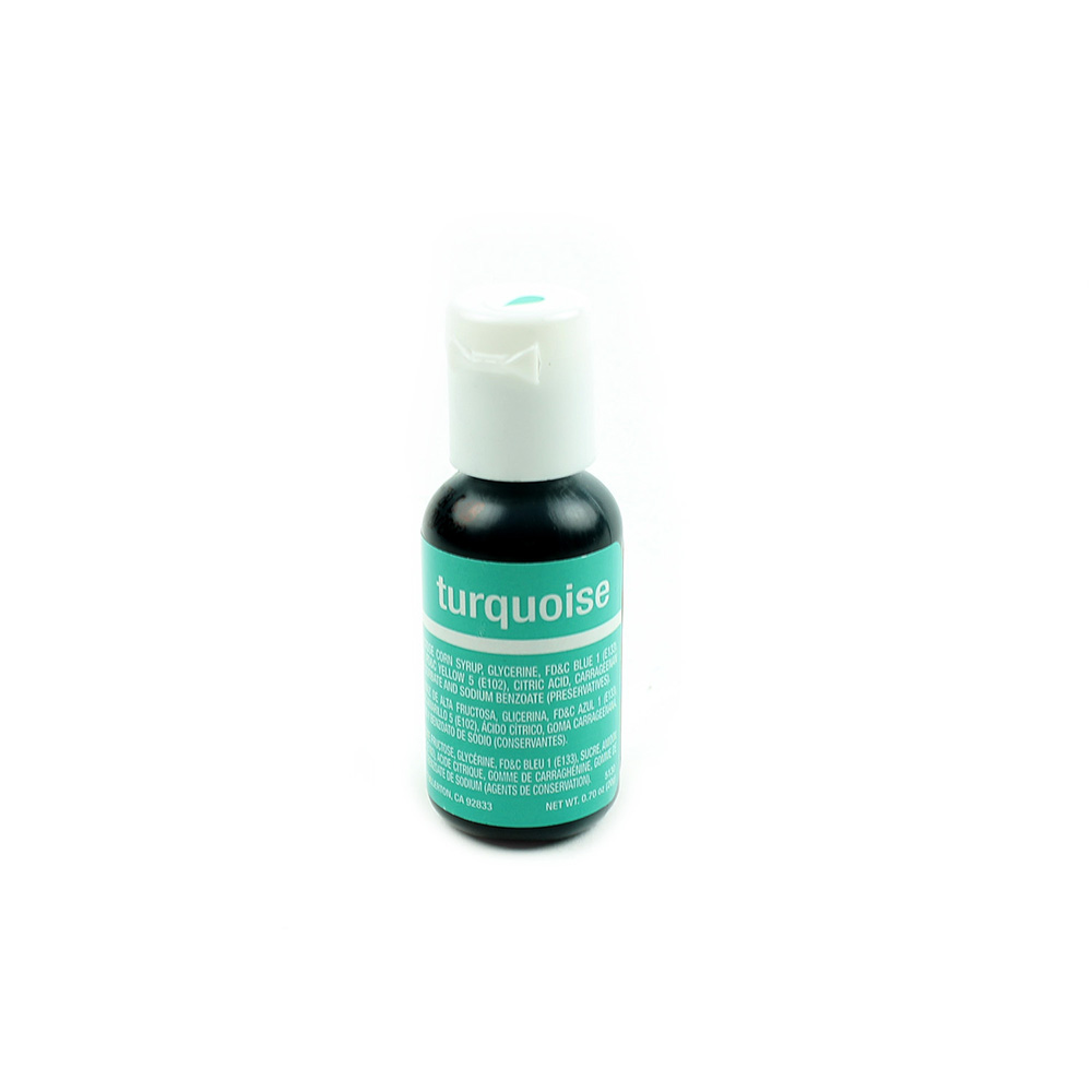 Chefmaster Turquoise Liqua-Gel Food Color, .70