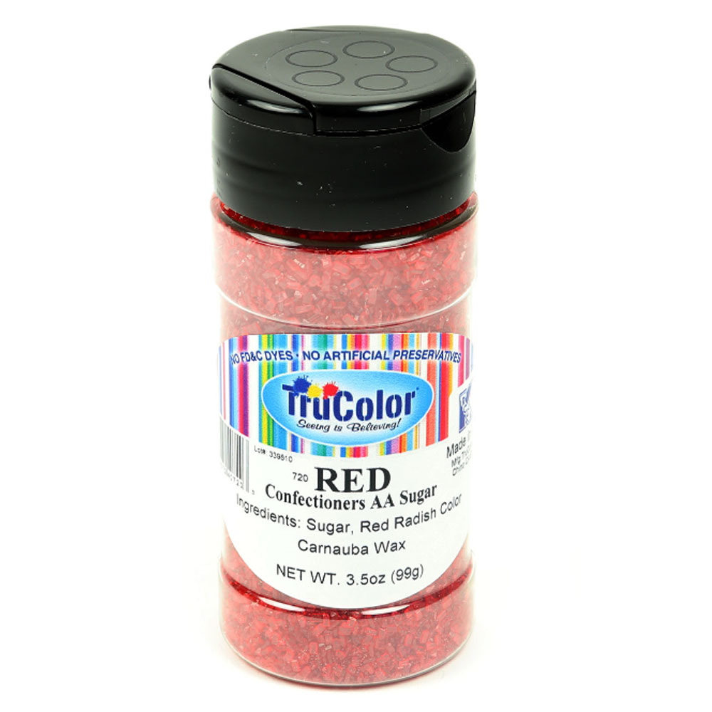 TruColor Natural Sugar Crystals, - Red