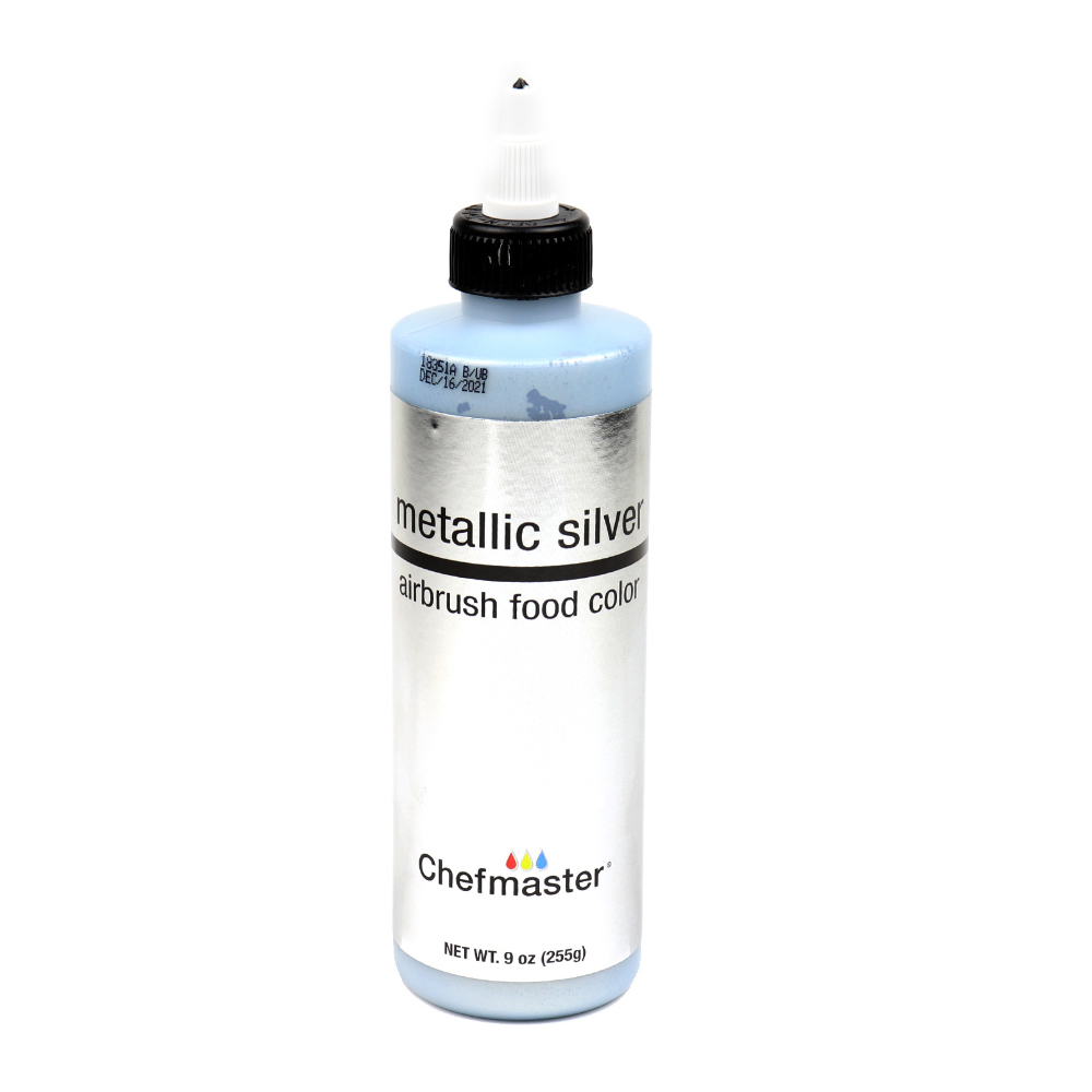 Chefmaster Metallic Silver Airbrush Food Color, oz
