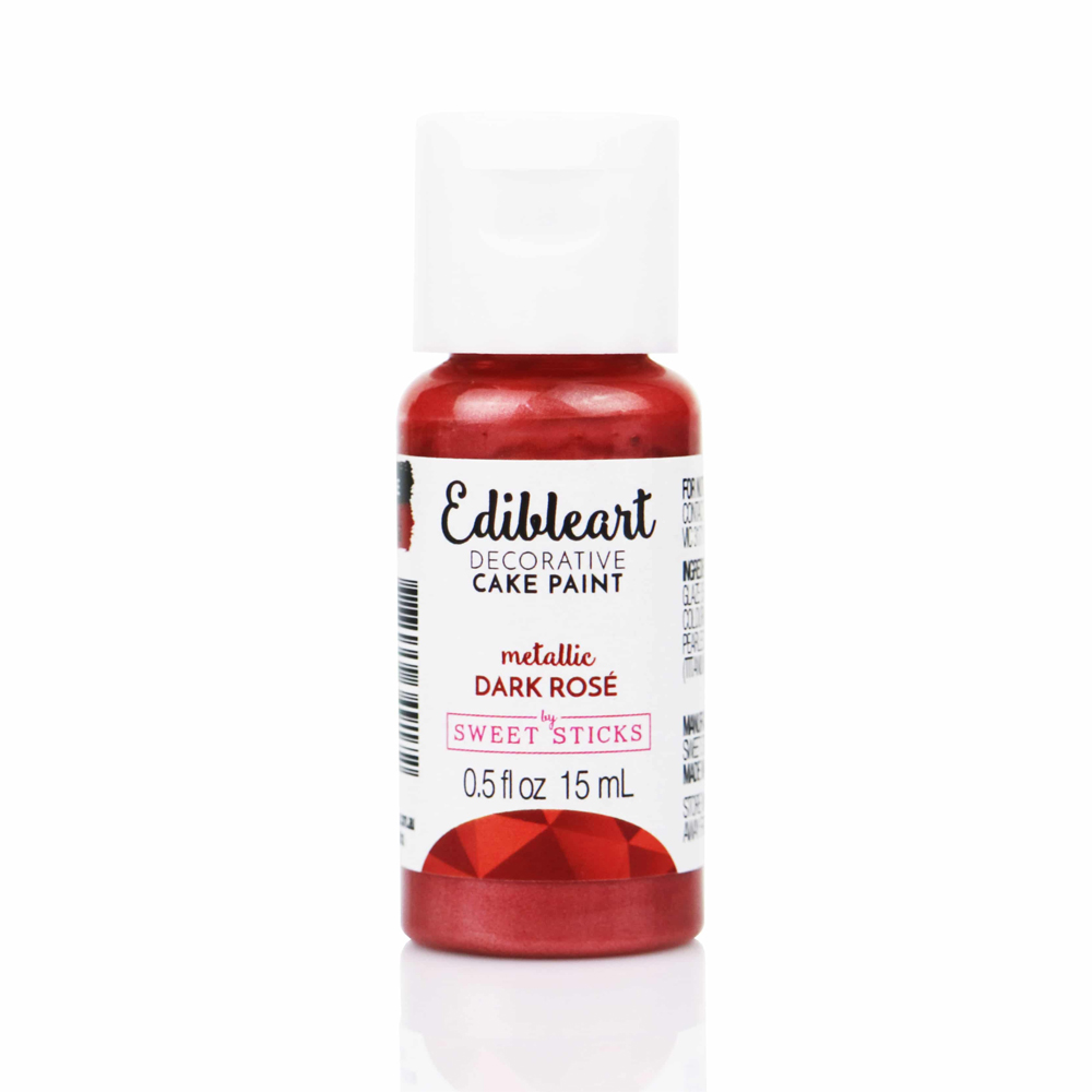 Edible Art Dark Rose Metallic Food Paint