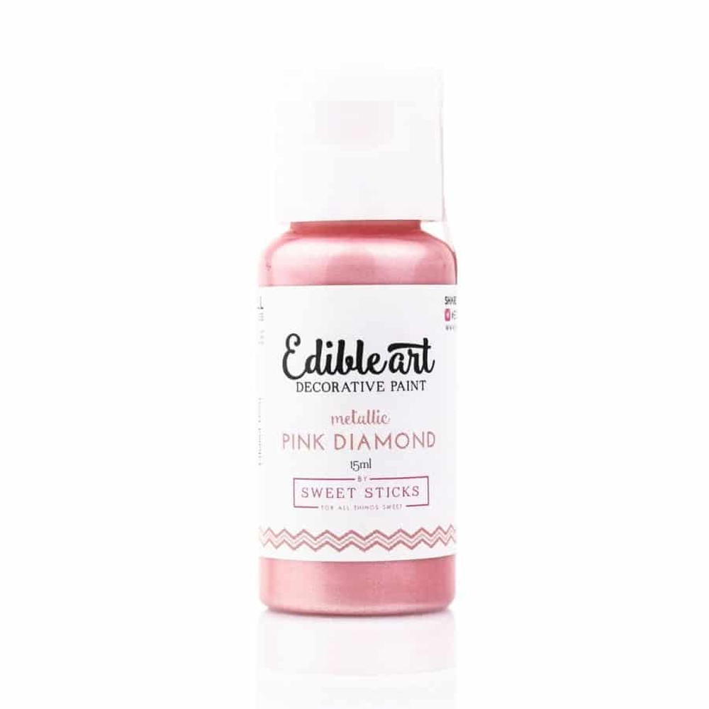 Edible Art Pink Diamond Metallic Food Paint