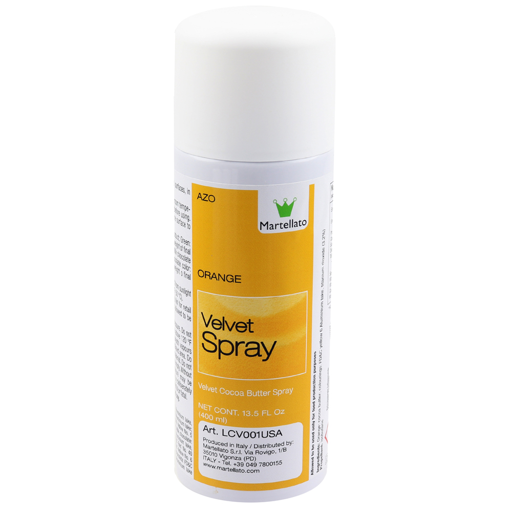 Martellato Edible Orange Velvet Spray