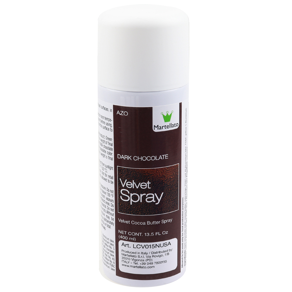 Martellato Edible Dark Chocolate Velvet Spray