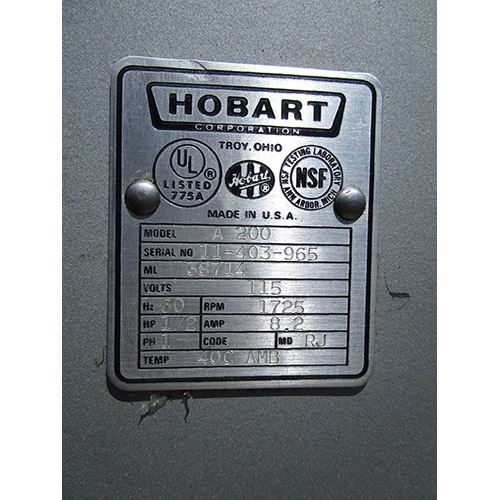 Hobart 20 Quart Mixer A200, Excellent Condition image 4