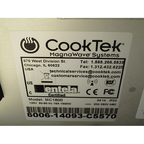 CookTek MC1800 Induction Cooktop, Excellent Condition image 3