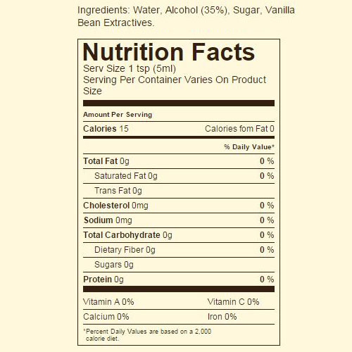 Ingredients & nutrition facts image 1