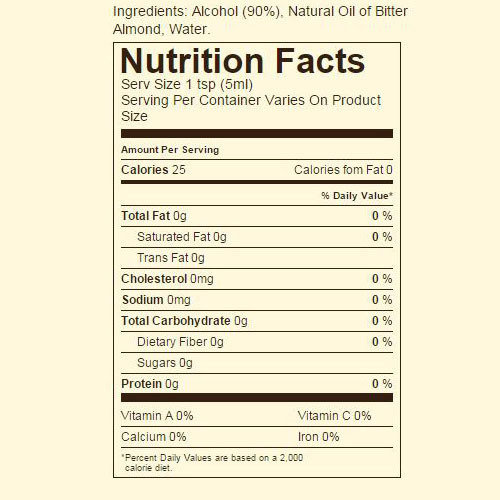 Ingredients & nutrition facts image 1