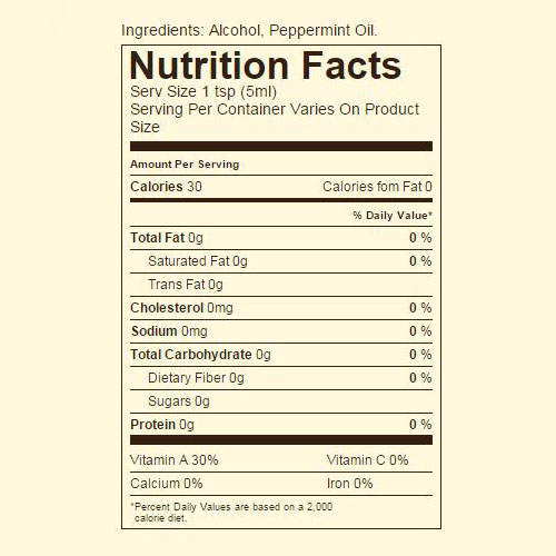 Ingredients & nutrition facts image 1