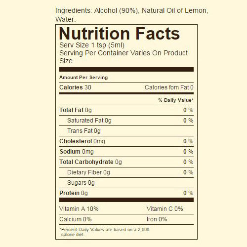 Ingredients & nutrition facts