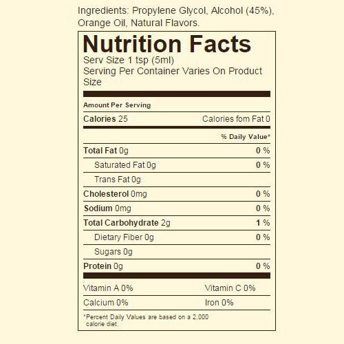 Ingredients & nutrition facts