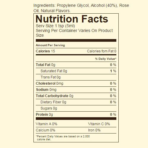 Ingredients & nutrition facts