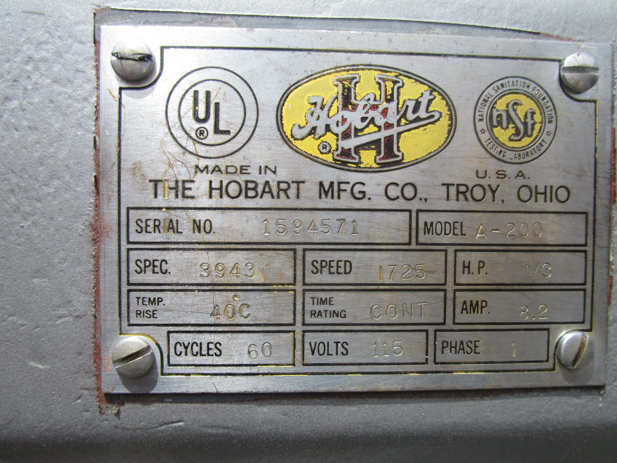 Hobart 20 Quart Mixer A200, Excellent Condition image 6
