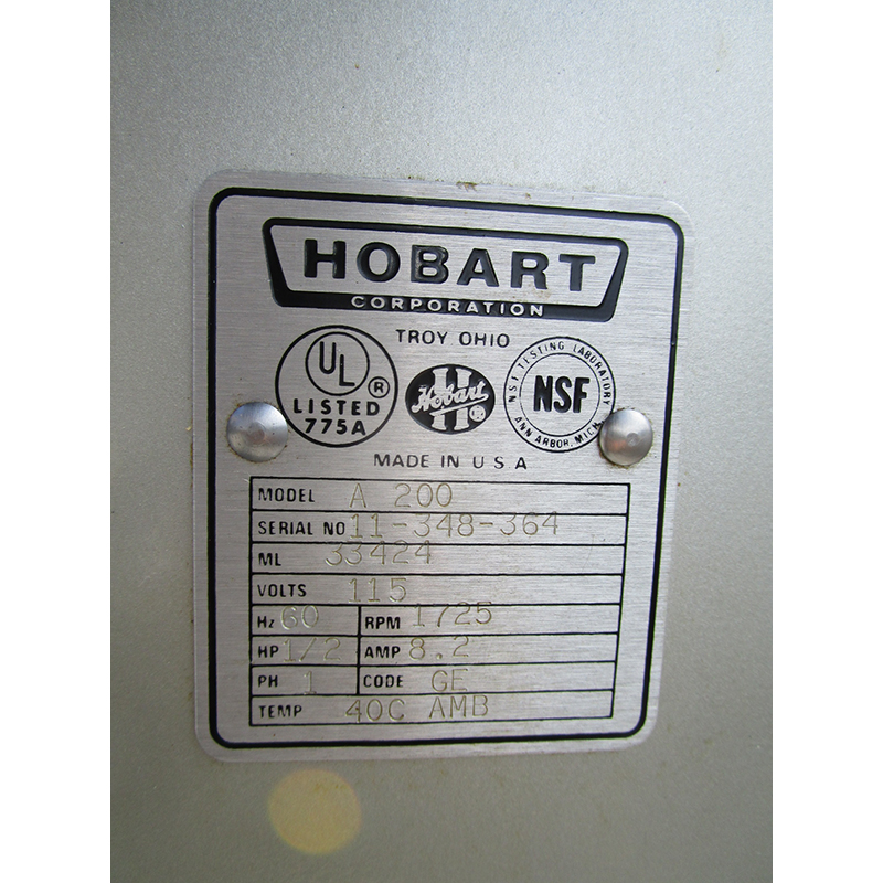 Hobart 20 Quart Mixer A200, Excellent Condition image 4
