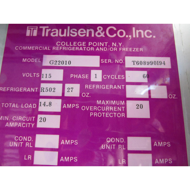 Traulsen 2 Door Freezer G22010, Great Condition image 6