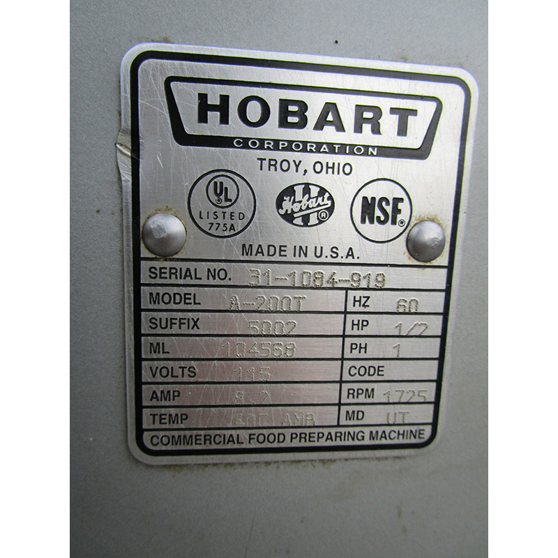 Hobart A200T 20 Quart Mixer with Timer and Bowl Guard, Great Condition image 4