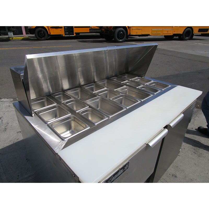 Leader 48" Sandwich Prep Table / Cooler LM-48, Excellent Condition image 3