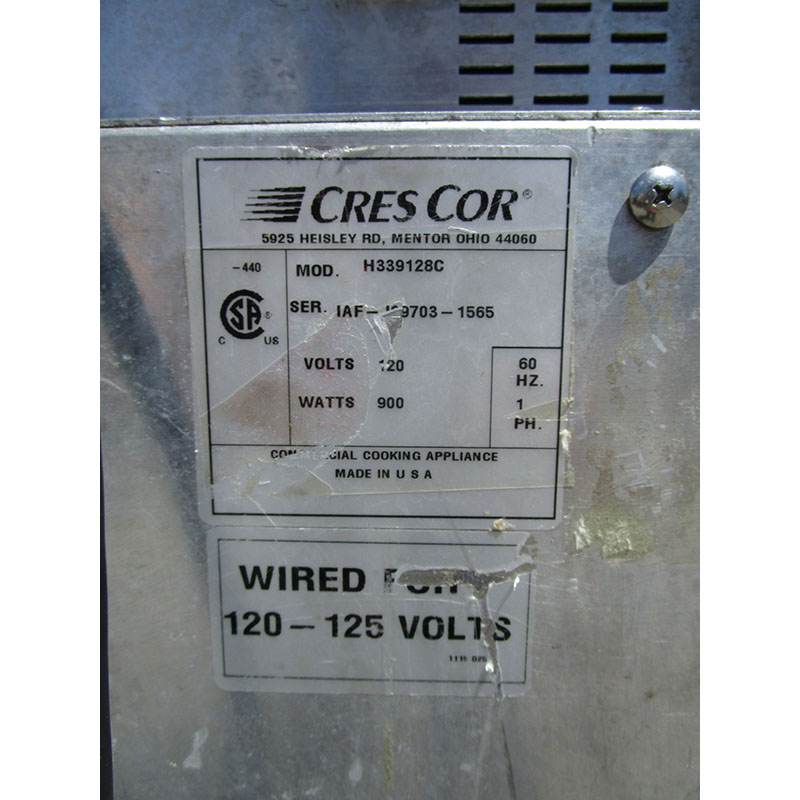 Crescor H339128C Insulated Half-Size Hot Cabinet, Good Condition image 4