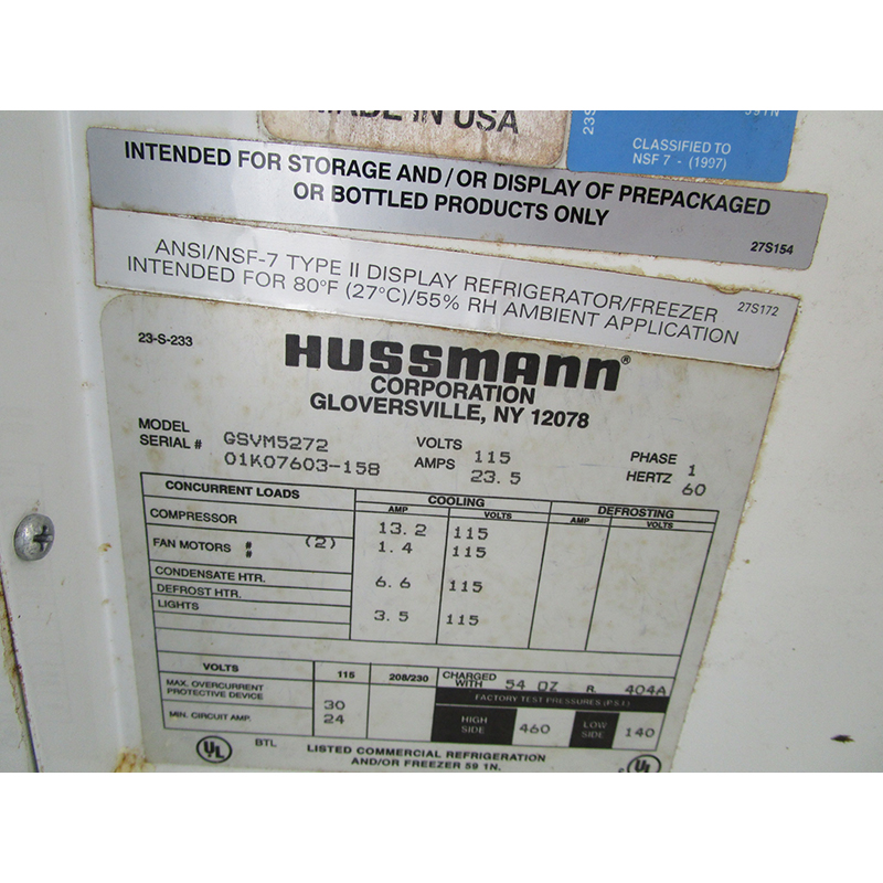 Hussmann GSVM-5272 Open Refrigerated Merchandiser, Very Good Condition image 4