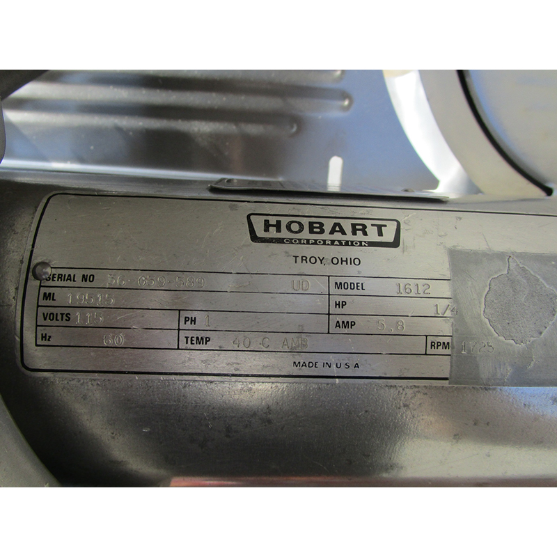 Hobart Meat Slicer 1612, Great Condition image 7