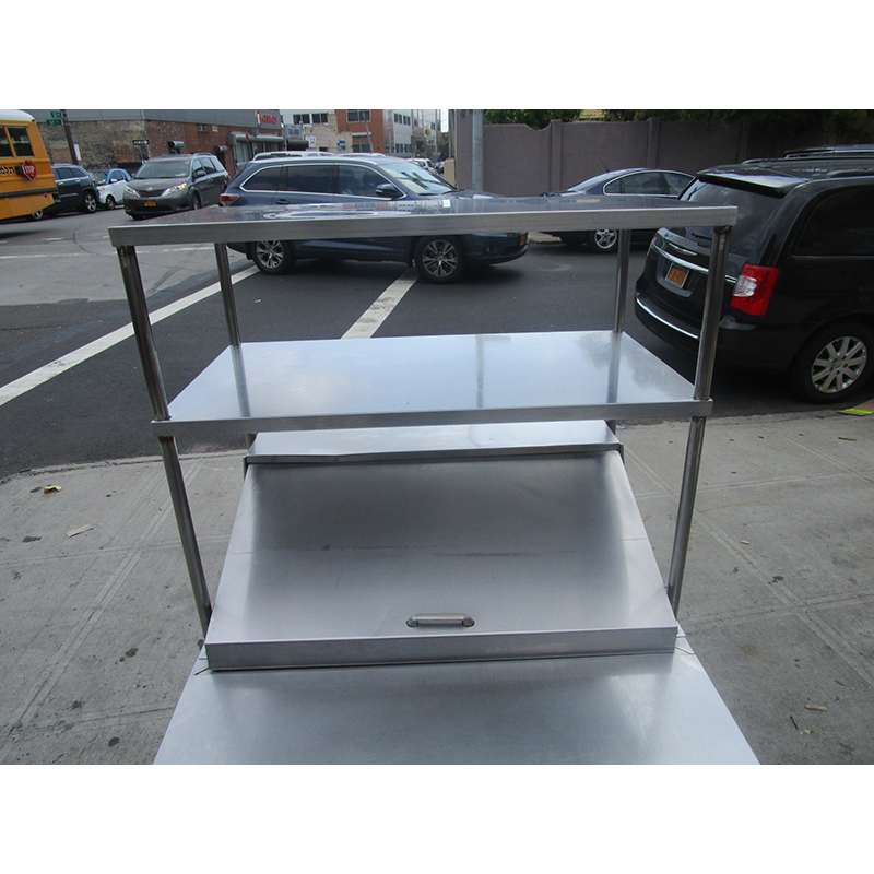 Universal Coolers SC36BM Sandwich Prep Table with Overhead Shelf, Good Condition image 2