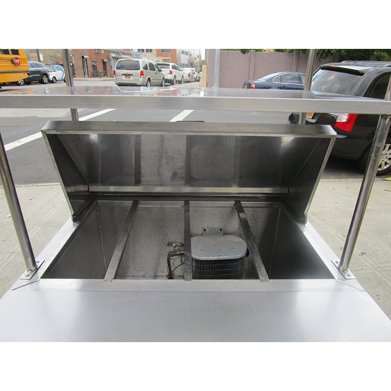 Universal Coolers SC36BM Sandwich Prep Table with Overhead Shelf, Good Condition image 3