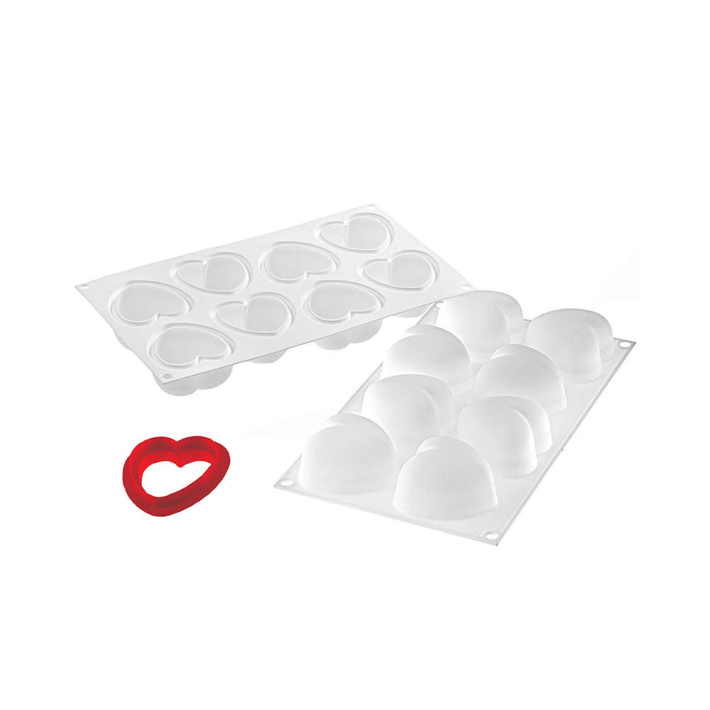 Silikomart SF186 Silicone Baking Mold, "Amorini" 3.2 Oz (96ml) image 1