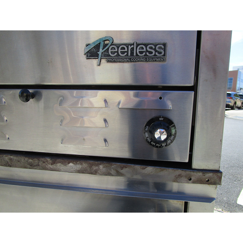 Peerless C131NS Double Deck Gas Pizza Oven, Good Condition image 2