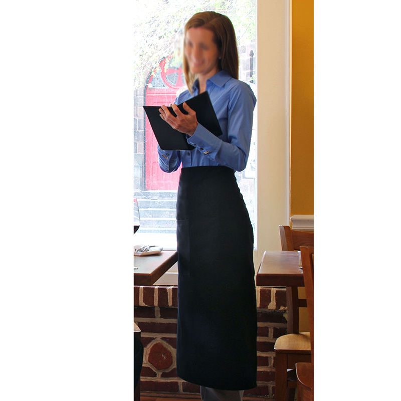 Pinnacle Textile A2006 Full Bistro Apron, Black image 2