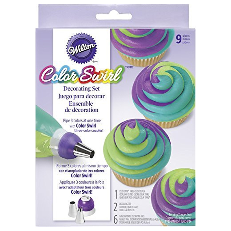 Wilton Colorswirl 3-Color Coupler Decorating Kit, 9 pc. image 3