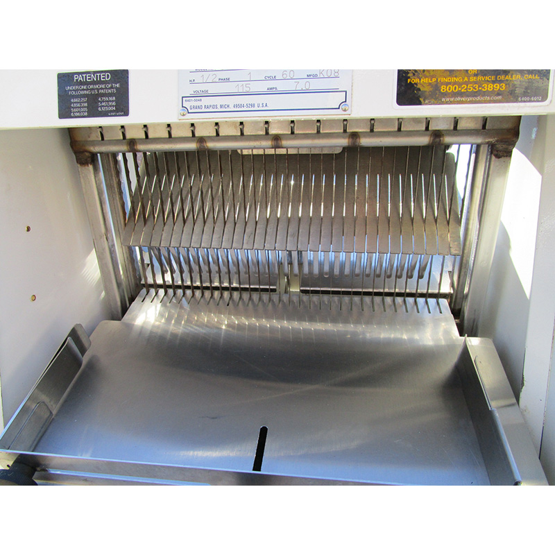 Oliver Gravity Feed Bread Slicer 797-32NC 1/2" Cut, Great Condition image 2