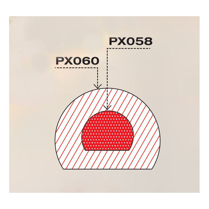 Pavoni Pavoflex PX058 Silicone Log Insert Mold, 9 Cavities image 5