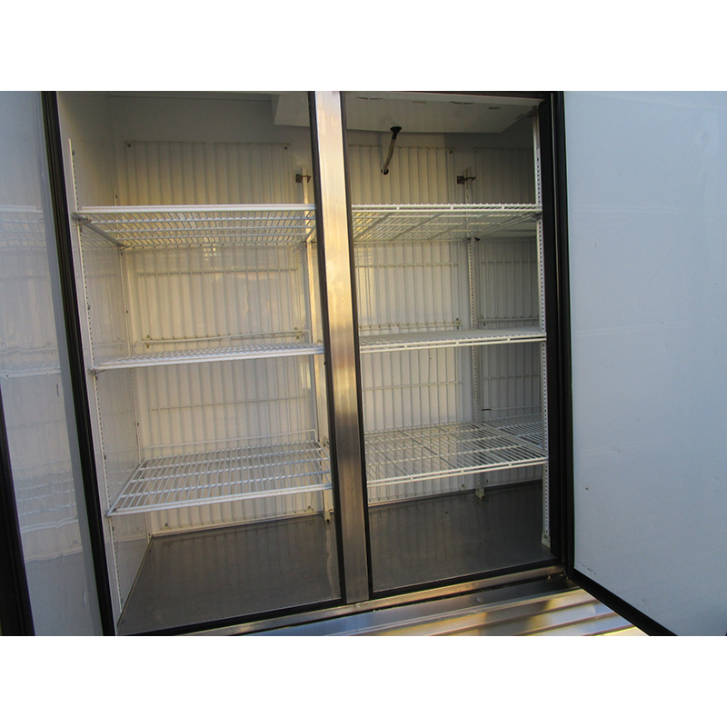 True 3 Solid Door Reach in Freezer T-72F, Used Good Condition image 1