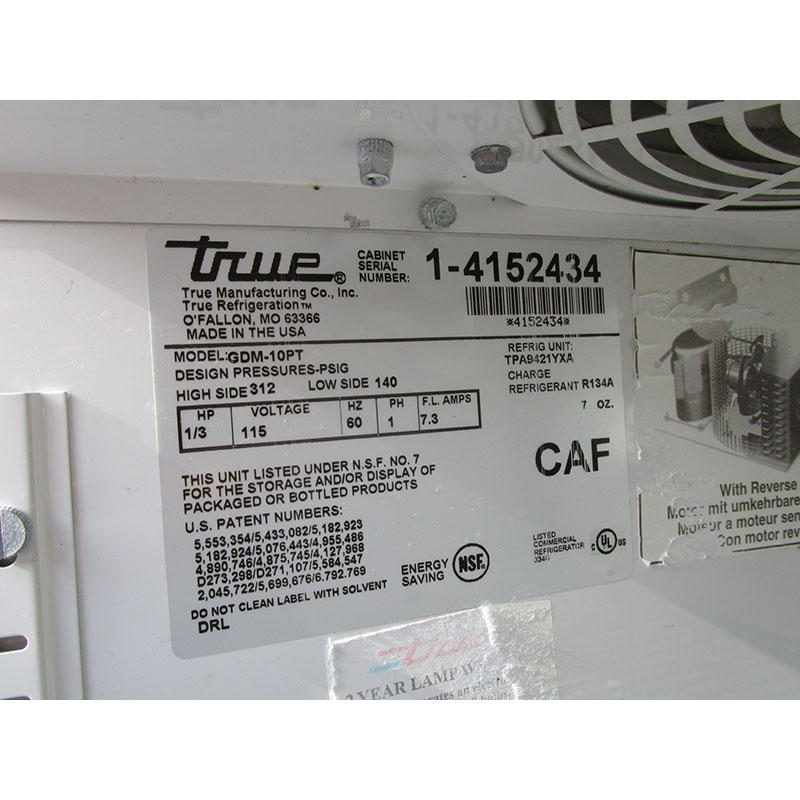 True GDM-10PT Pass-Through Refrigerator, Good Condition image 4