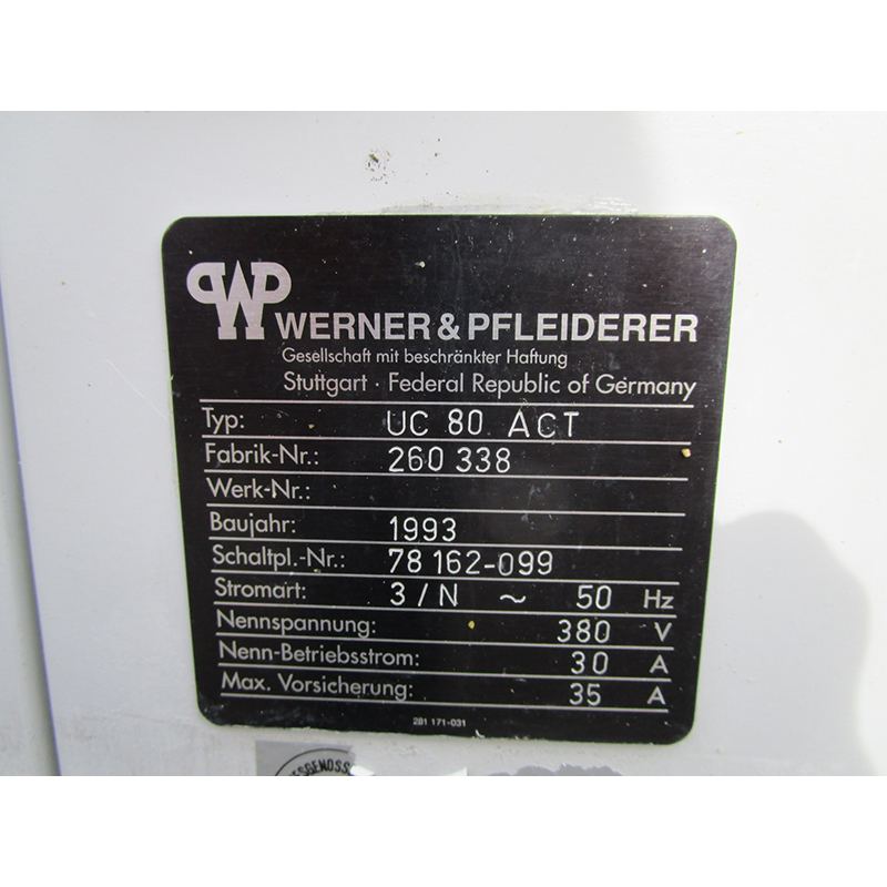 Werner & Pfleiderer Spiral Mixer and Bowl Lifter, 50 hz Very Good Condition image 18