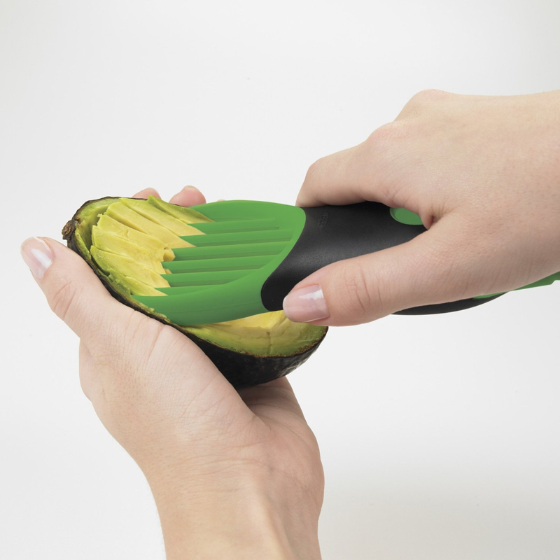 OXO Good Grips 3-in-1 Avocado Slicer, Green image 3