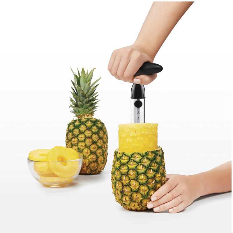 OXO Good Grips Stainless Steel Ratcheting Pineapple Slicer image 2