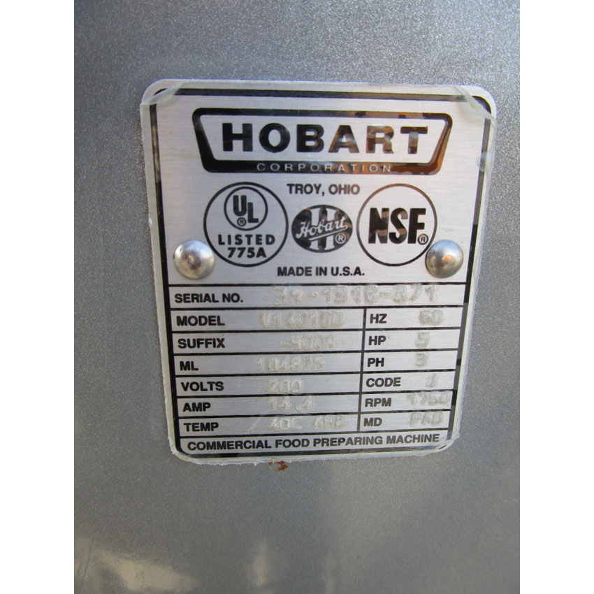 Hobart 140 Quart Mixer V1401DD With Bowl Guard , Very Good Condition image 3