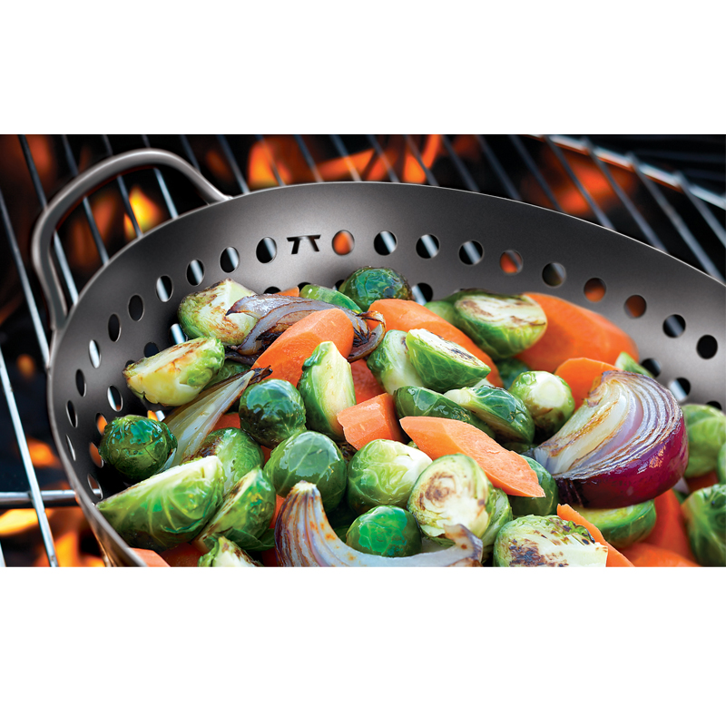 Outset BBQ Nonstick Grill Wok, 10.75 diameter Frying Pans