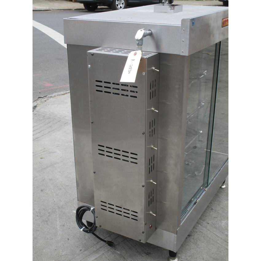 Attias 20 Chicken Commercial Rotisserie Oven Machine, Natrual Gas, Good Condition image 6