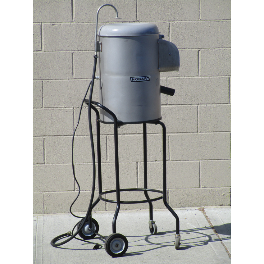 Hobart 6115 20 lb. Portable Potato Peeler With Timer & Portable Stand, Excellent Condition image 1