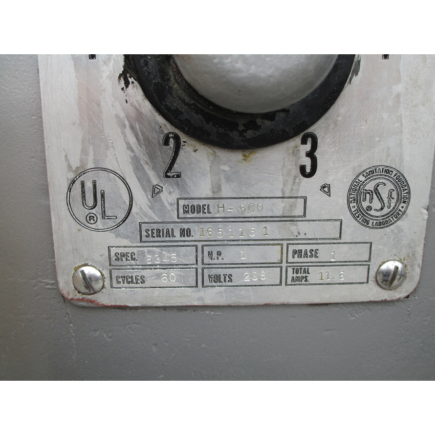 Hobart 60 Quart H600 Mixer, Good Condition image 4