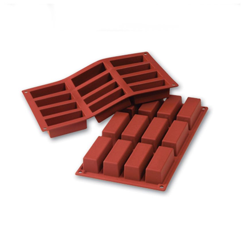 Silikomart Flexible Silicone Non-stick Mini Cake Bakeware Mold 2.37 Oz, 3.11" x 1.14" x 1.18" High, 12 Cavities image 2
