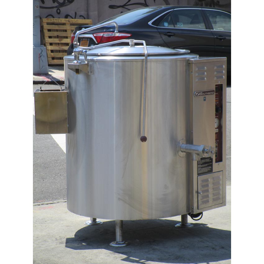 Southbend 40 Gal Stationary Steam Kettle KSLG-40E, Natural Gas, Excellent Condition image 2