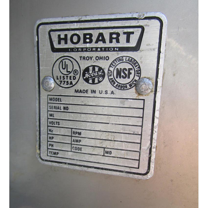 Hobart Mixer Grinder Model 4246, Hub Size #32, Great Condition image 6