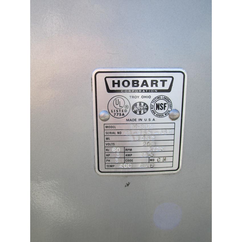Hobart 80 Quart Mixer M802, Very Good Condition image 4