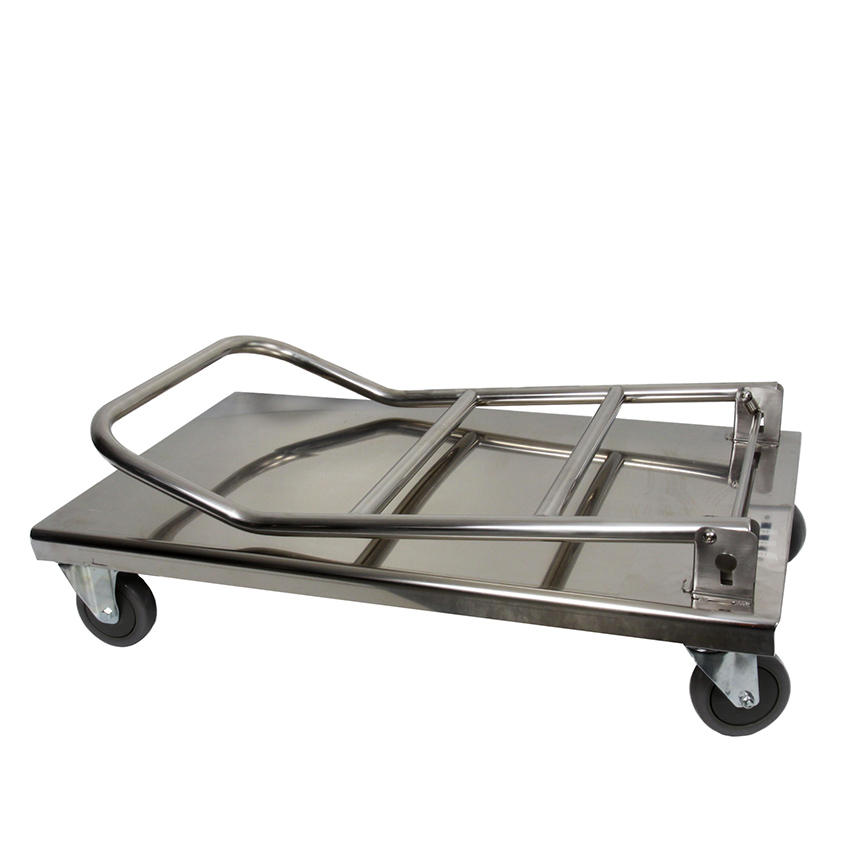 Vollum Folding Platform Trolley All Stainless Steel 20-1/2" x 32" image 1